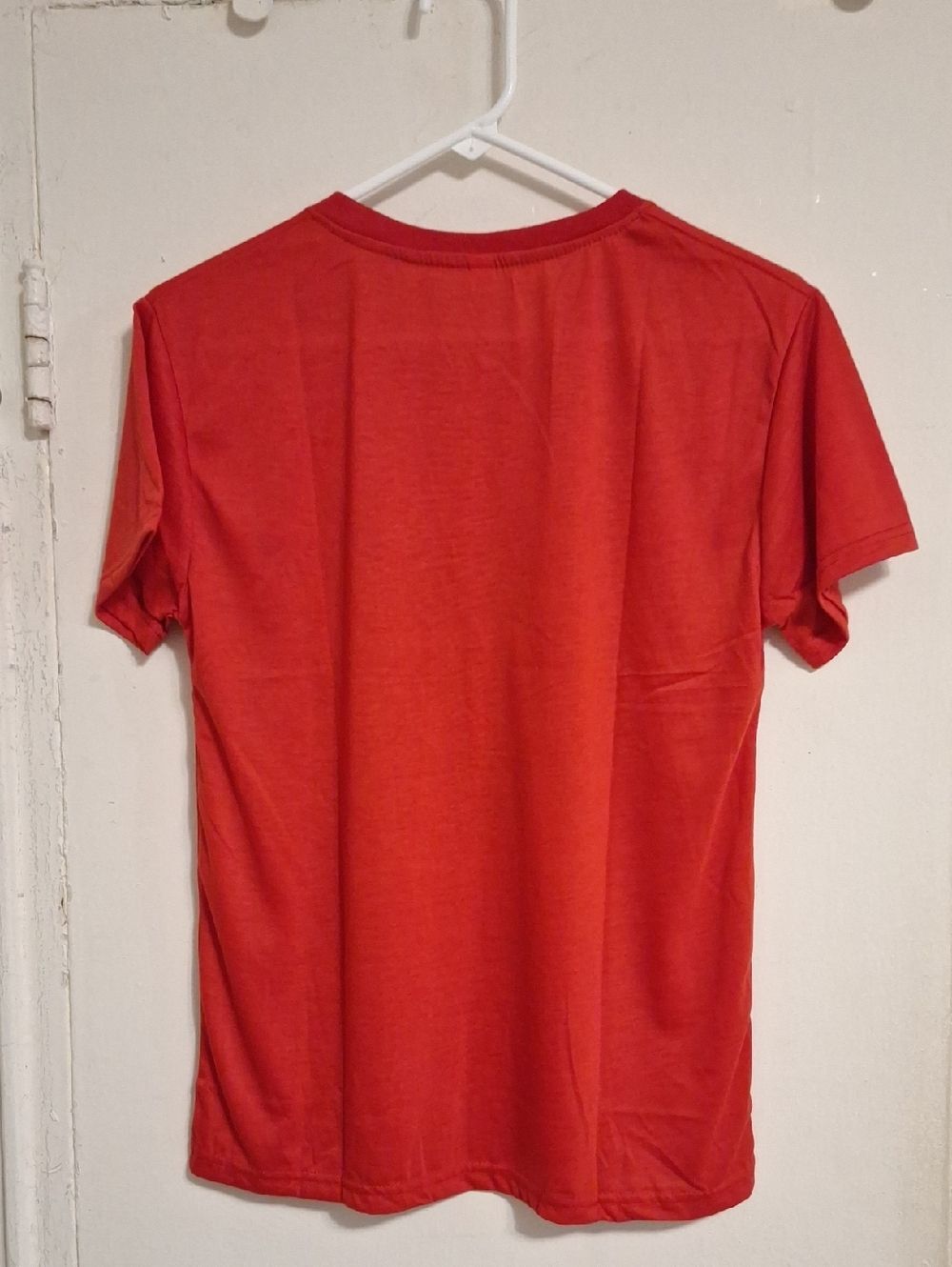 Faith Over Fear Red Short Sleeve Tee - Picture 4 of 5